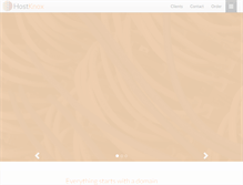 Tablet Screenshot of hostknox.com